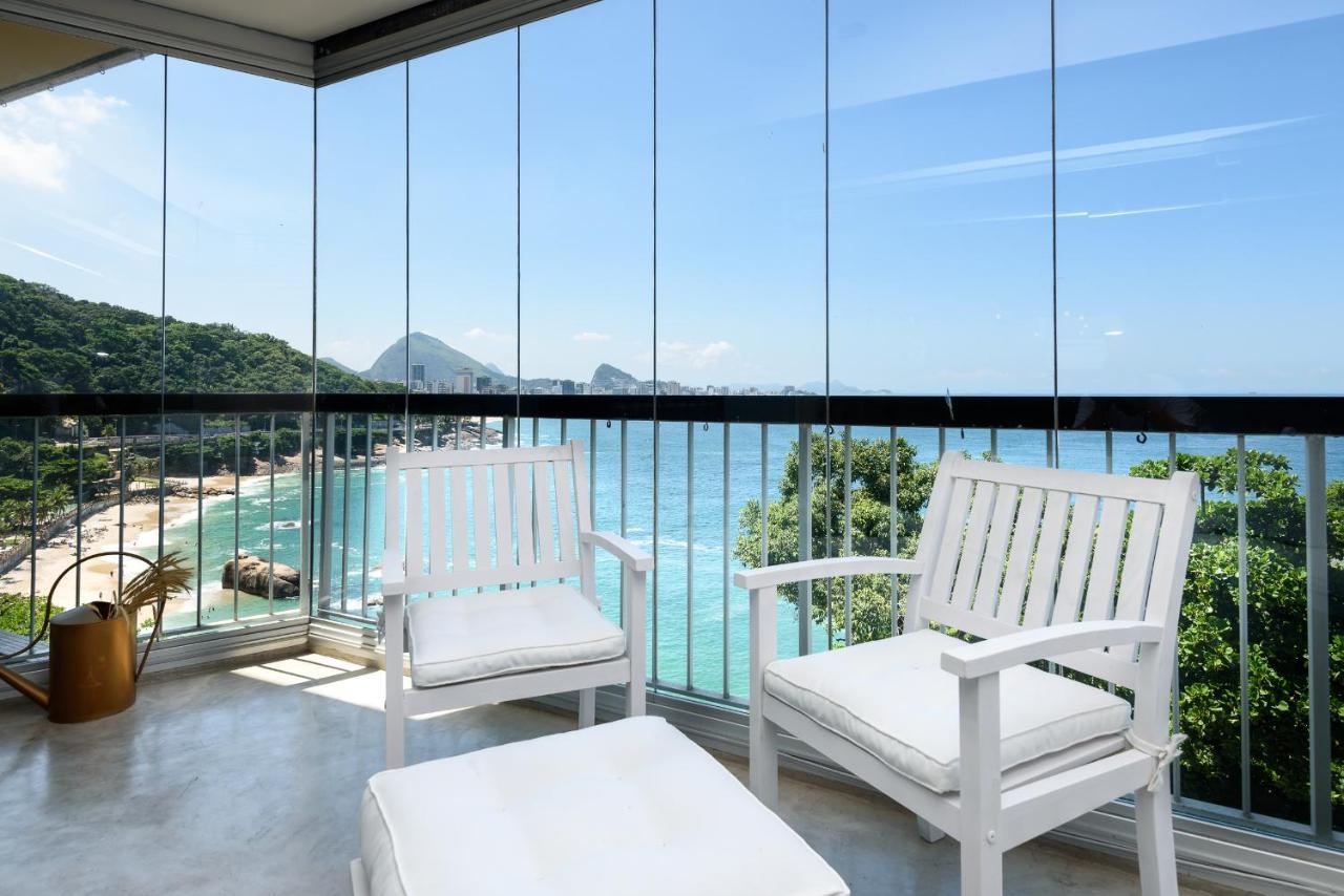 Ocean Blue Moderno com Vista Espetacular ao lado do Leblon na frente da Escola Stella Maris Garagem Internet Veloz 2 Smart TVs Piscina Sauna Río de Janeiro
